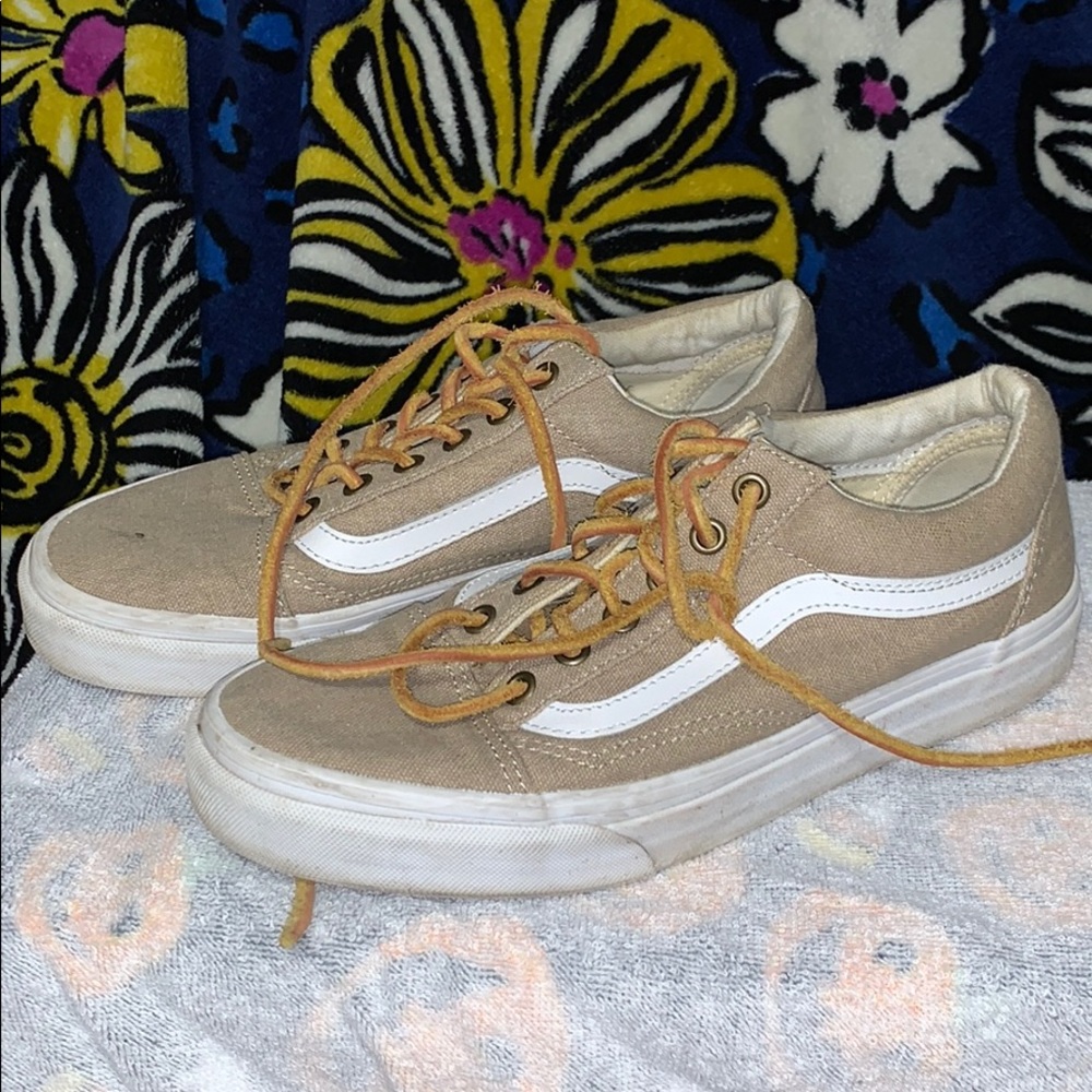 Rare Retro Old Skool Tan Vans